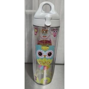 Tervis Owl Birdies 24oz Double‎ Wall Insulated Water Bottle Flip Top Lid Travel